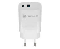 Natec RIBERA GAN 1X USB-A + 1X USB-C 30W BIAŁA - 1480421 - zdjęcie 2